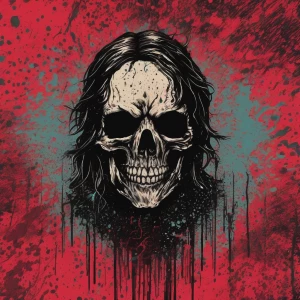 Unique fluid splatter like horror text logo for a band called Di...