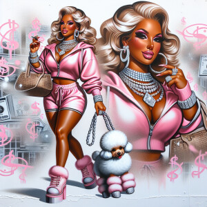 airbrush mixed with inksplash urban glossy art tan  skin glam be...