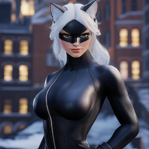 Envision a world where shadows and secrets are her playground, a...