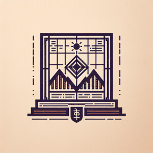 Нарисуй логотип в традиционном стиле, изображение карта гороскоп...