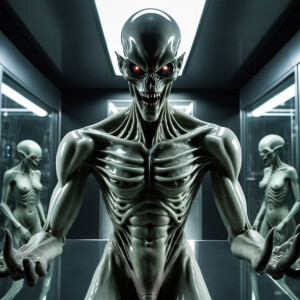 Real picture, Evil Alien AI has taken over and is eating humans...