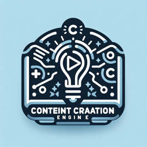 Design a dynamic logo for "Content Creation Engine," a company s...