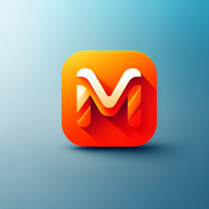 Icon app all orange color M