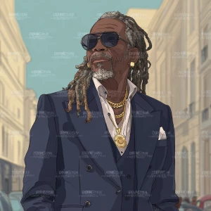 Prompt: without captions 
“Create a vibrant caricature animated...