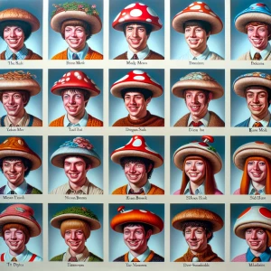 Realistic image of a yearbook page featuring student photographs...