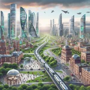 The city of Volgograd in 2100