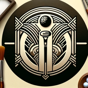 Design an gatsby Art Deco-inspired logo for 'Clean Swing' that e...