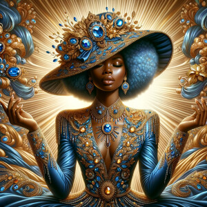 Create an illustration that embodies spirituality and a deep con...