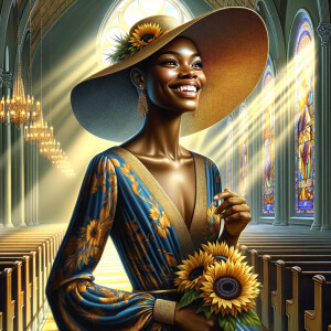 create a realistic airbrushed illustration of an African America...