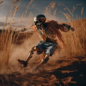 A skeleton hitting the most devious dance move possible