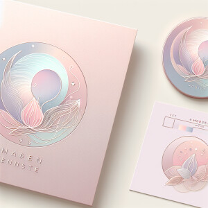 Create a modern and sophisticated logo for "Kaasha 933," utilizi...