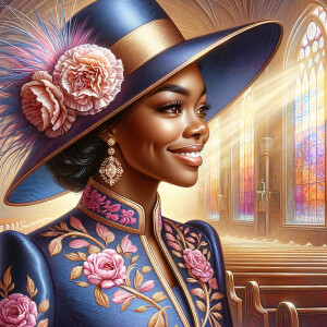 create a realistic airbrushed illustration of an African America...