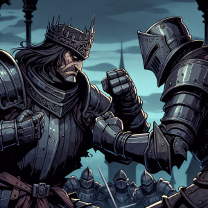 Dark souls knight fighting dark souls 2 knight