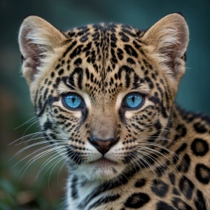 SHOW THE BODY AND FACE.
MAKE AN ADORABLE BABY JAGUAR WITH BLUE...