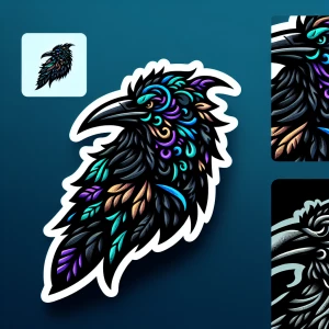 Trippy acid trip crow figure,tough and detailed dark colors,
Log...