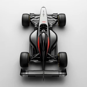 Design a sleek, modern Formula One race car with aerodynamic fea...