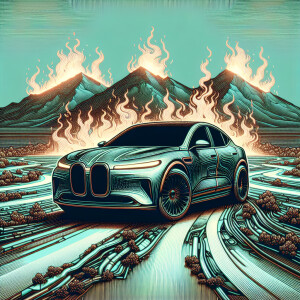 an image of a 2024 Kia Forte GT featuring in the style of liquid...