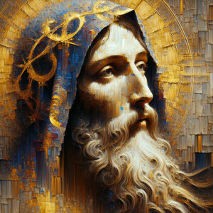 an ultra realistic, 8k oil painting portrait of an abstract art...