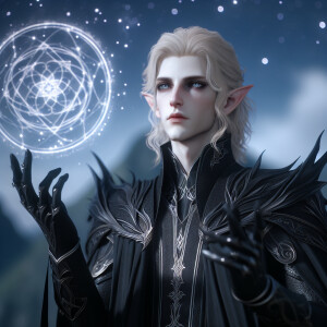Caranthir-Ar-Fieniel from the Witcher uses magic to alter the st...