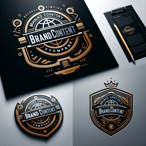 Design a dynamic and modern logo for "Brand Content Company," th...