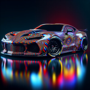 Create a hyper-realistic 8K UHD image of a Dodge Viper transform...