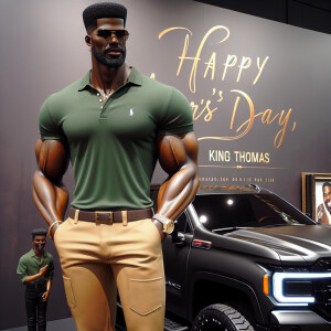 6 foot 7 well built caramel brown skin Afrocentric American male...