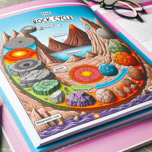 A stop motion video of the rock cycle