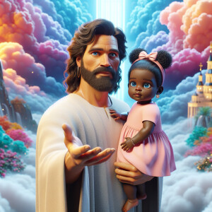 Create a 3D realistic artwork featuring the phrase 'Jesus Saves'...