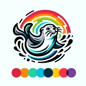 Design a logo for a cat-themed T-shirt brand featuring a joyful...