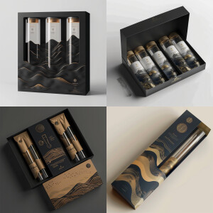 Luxurious product package box for coffee bags, unique product la...