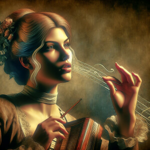 Inspired by the painting Virgil Elliott - The Songstress aka Ann...