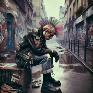 Depressed French punk 1980s anti public counterculture