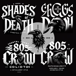 Create a logo design for "shades Of Death.", incorporating a sty...