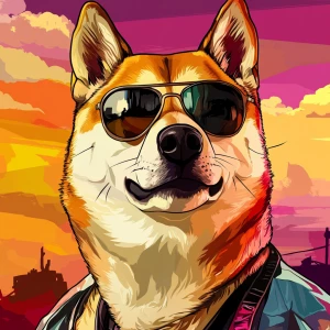 MEME DOGE in GTA art style — Make it epic,dumb,or dangerously de...