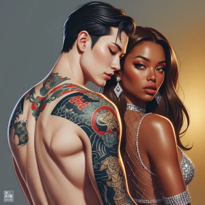 Create a semi-realistic, cinematic digital illustration of an in...