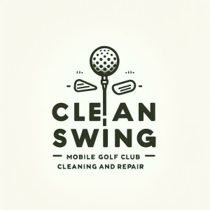 A logo for a company called Clean Swing Mobile Golf Club Cleanin...