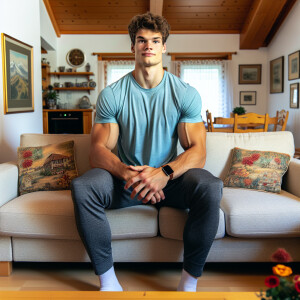 He is a 16-year-old Swiss basketball player he's very handsome w...