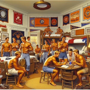 Straight tan hot frat  in dorm at FSU
