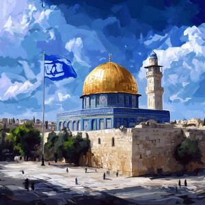 Create an image depicting a message of solidarity with the israe...