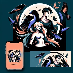 Create a logo best artwork featuring two characters, Nivia and M...