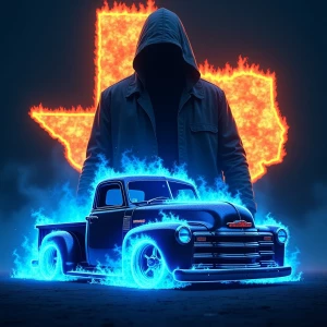 create an image depicts a striking and vibrant digital art style...