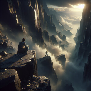 Somebody save me....me from myself, ultra-detailed, ultra-realis...