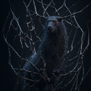 Black widow sitting in a web