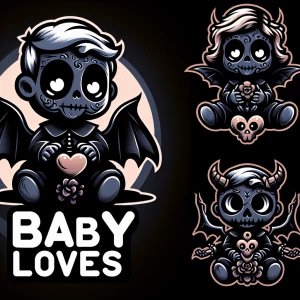 Differwnt shaped logos for (Baby loves) logo