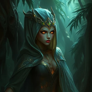In the heart of an alien jungle, a seductive sorceress queen of...