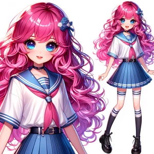 Girl anime togs
