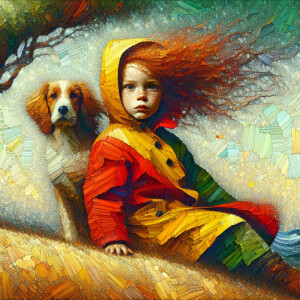 Ultra realistic features, Abstract Art,  oil painting, of a Frec...