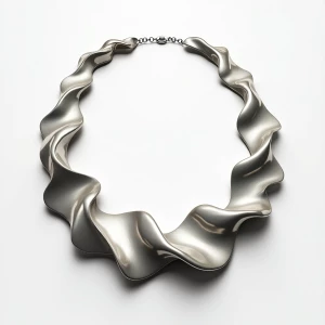 Design a necklace that embodies the concept of "Urban Flow" with...
