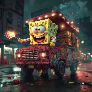 "SpongeBob SquarePants reimagined as a fearless underground stre...