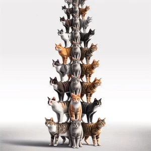 A cat above a cat above a cat above a cat above a cat above a ca...